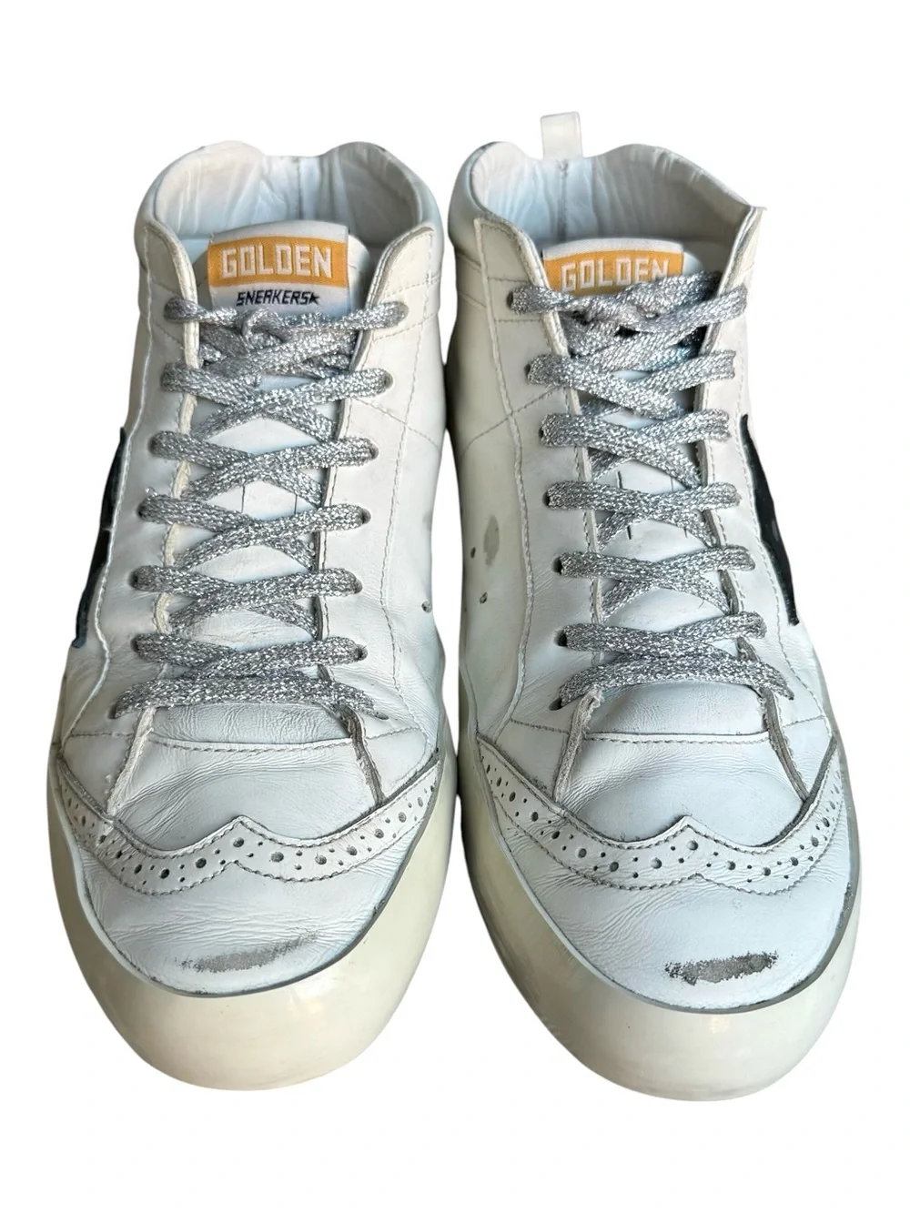 Golden Goose Mid Star Sneakers White Leather - Picture 6 of 15